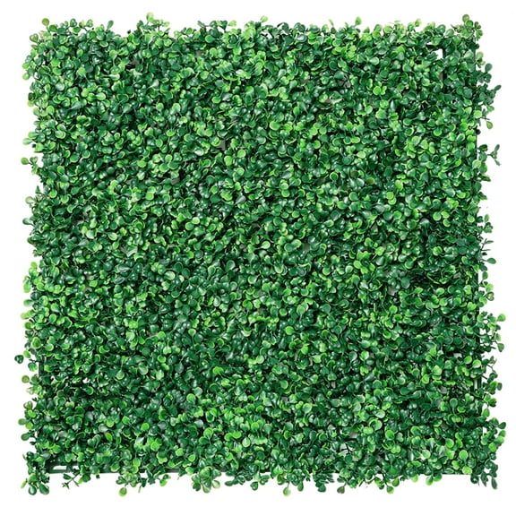 Uforic 24 Pcs 20"x20" Artificial Grass Wall Panels UV-Resistant Indoor/Outdoor Privacy Hedge Green
