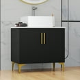thumbnail image 1 of Uforic 30" Bathroom Vanity with Sink Top, Freestanding Bathroom Storage Cabinet with Door, Black, 1 of 10