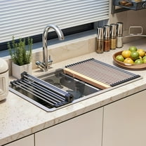 Uforic 32" Undermount Kitchen Sink Workstation, 304 Stainless Steel, Single Bowl, Honeycomb, Silver