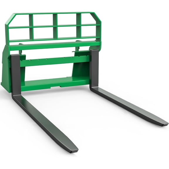 Uforic 4000 LBS Heavy Duty Skid Steer Pallet Fork Attachment, 46" Frame with 48" Fork Blades, Universal Quick Attach for Tractors & Loaders