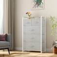 thumbnail image 1 of Uforic 5-Drawer Storage Tower,Fabric Dresser with Wooden Top and Steel Frame for Bedroom, Living Room, and Closet Organization, 1 of 5