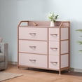 Uforic 6 Storage Dresser Fabric Organizer for Bedroom,Living Room,Tower