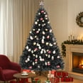 thumbnail image 1 of Uforic 6ft Artificial Christmas Tree with 818 Branch Tips & Foldable Base, Black, 1 of 8