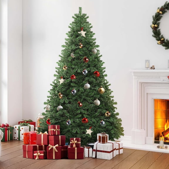 Uforic 6ft Spruce Artificial Christmas Tree with 880 Branch Tips & Foldable Base, Green