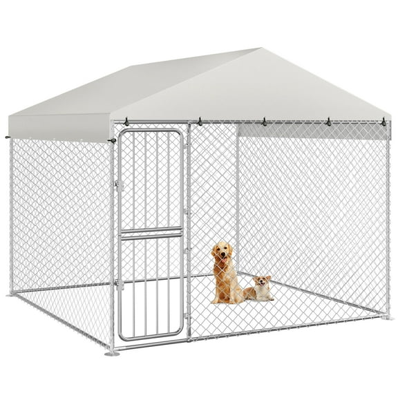 Uforic 7.5×7.5 ft ( 91" x 91" x 80" )  Large Outdoor Dog Kennel Outside Large Heavy Duty Shade Dog Pen Playpen Pet Dog Enclosure Crate Dog Run House with UV & Waterproof CoverFence Outdoor for Yard