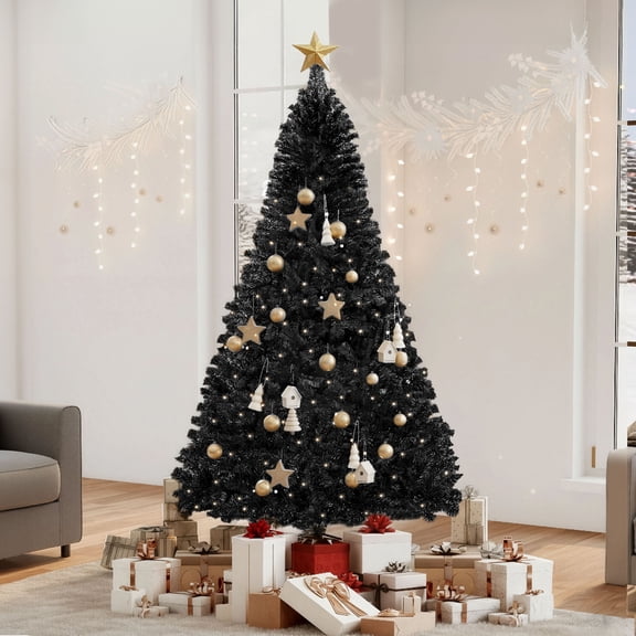 Uforic 7.5ft Black Spruce Artificial Christmas Tree with 1258 Branch Tips