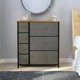 thumbnail image 1 of Uforic 7 Drawer Dresser Fabric Dressers for Sturdy Storage Tower with Steel Frame,Wooden Top,and Fabric Bins for Living Room,and Closet Gray, 1 of 5