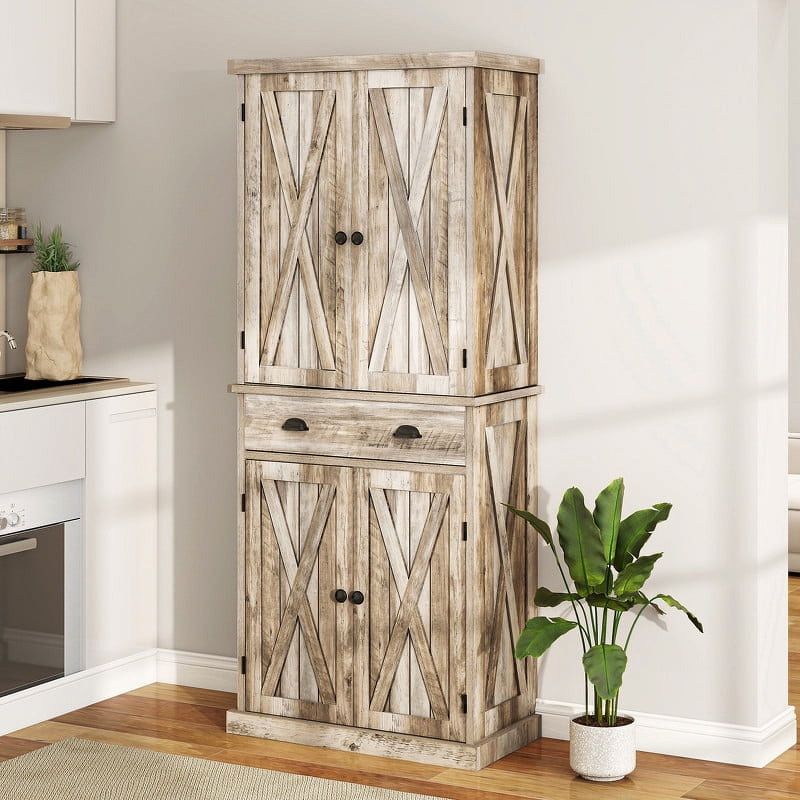 Farmhouse Kitchen Pantry Cabinet