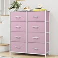 thumbnail image 1 of Uforic 8-Drawer Fabric Dresser, Storage Chest for & Living Room, Pink, for Kids & Adults, 1 of 6