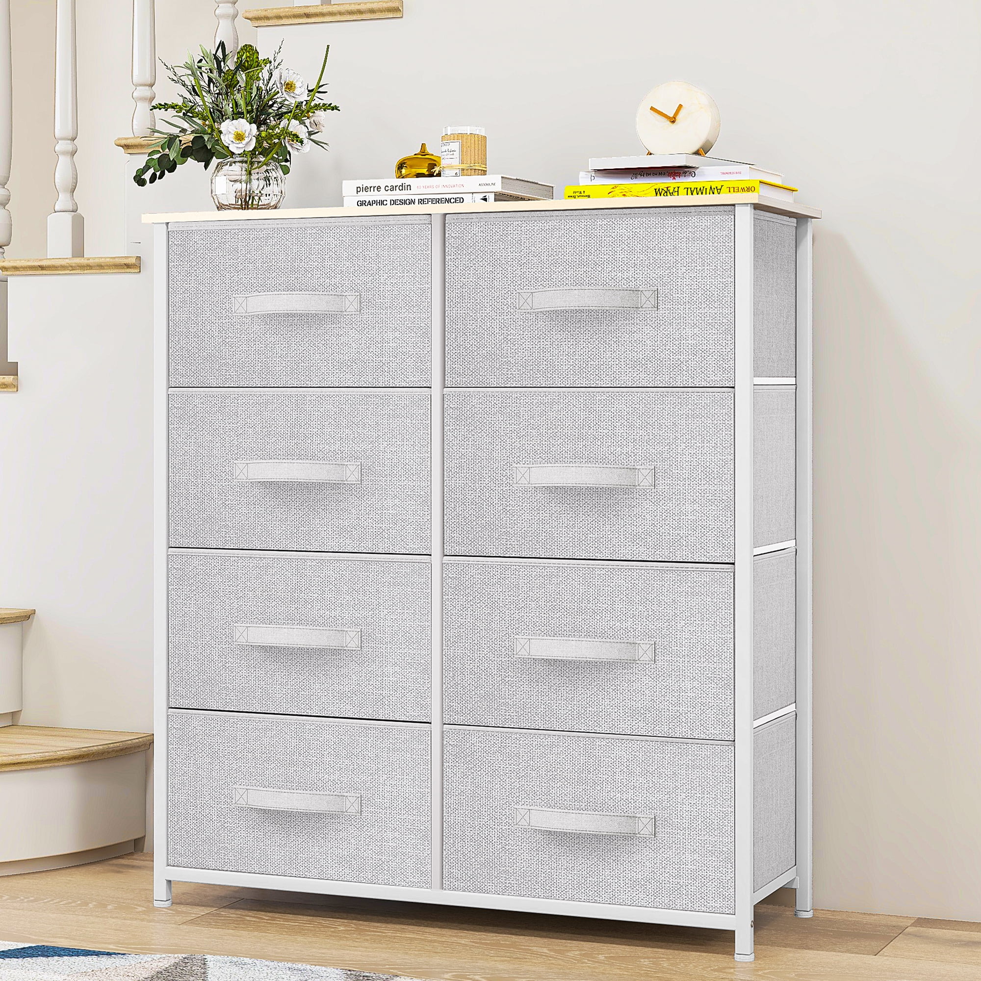 Uforic 8-Drawer Fabric Dresser for Adults & Teens, Storage
