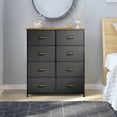 thumbnail image 1 of Uforic 8 Drawer Dressers,Chest of Drawers Fabric Storage Dressers for Bedroom Living Room Dark Gray, 1 of 7