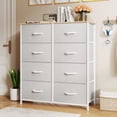 thumbnail image 1 of Uforic 8 Drawers Dresser Chest of Drawers for Fabric Storage Dressers for Living Room Gray, 1 of 8
