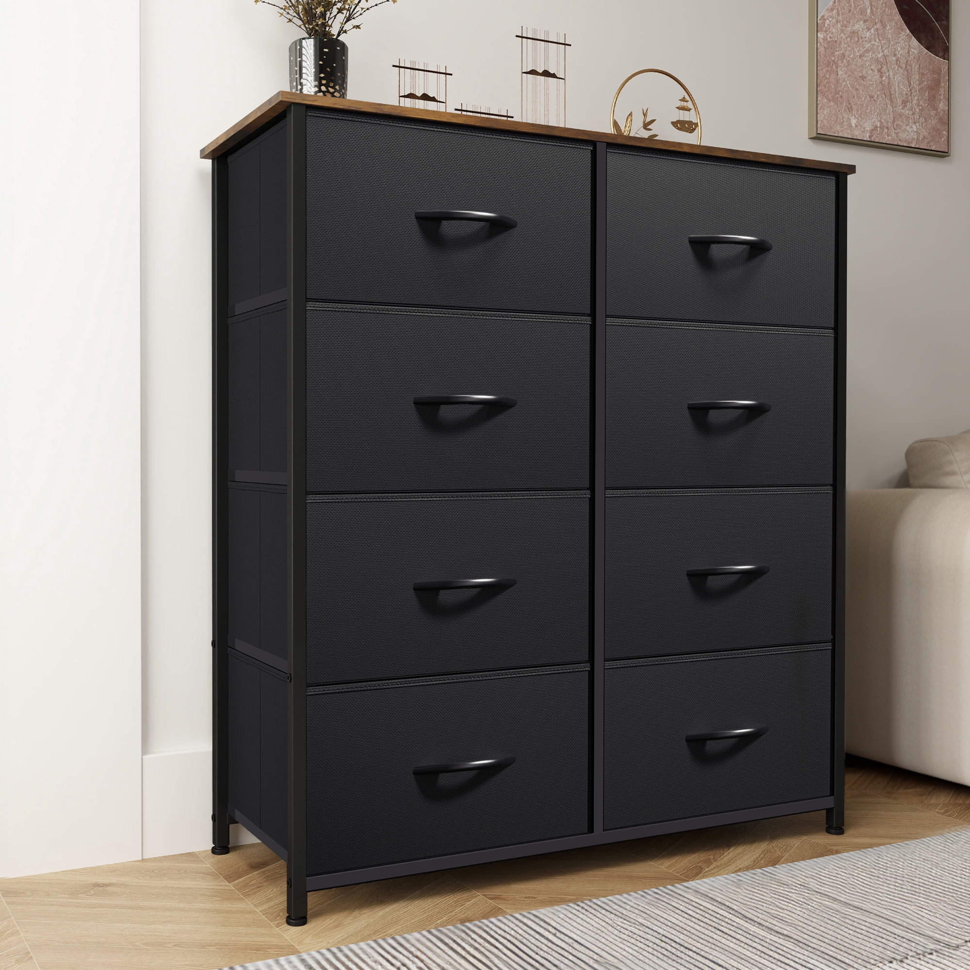 Black and Brown Bedroom Dressers for Stylish Storage Solutions