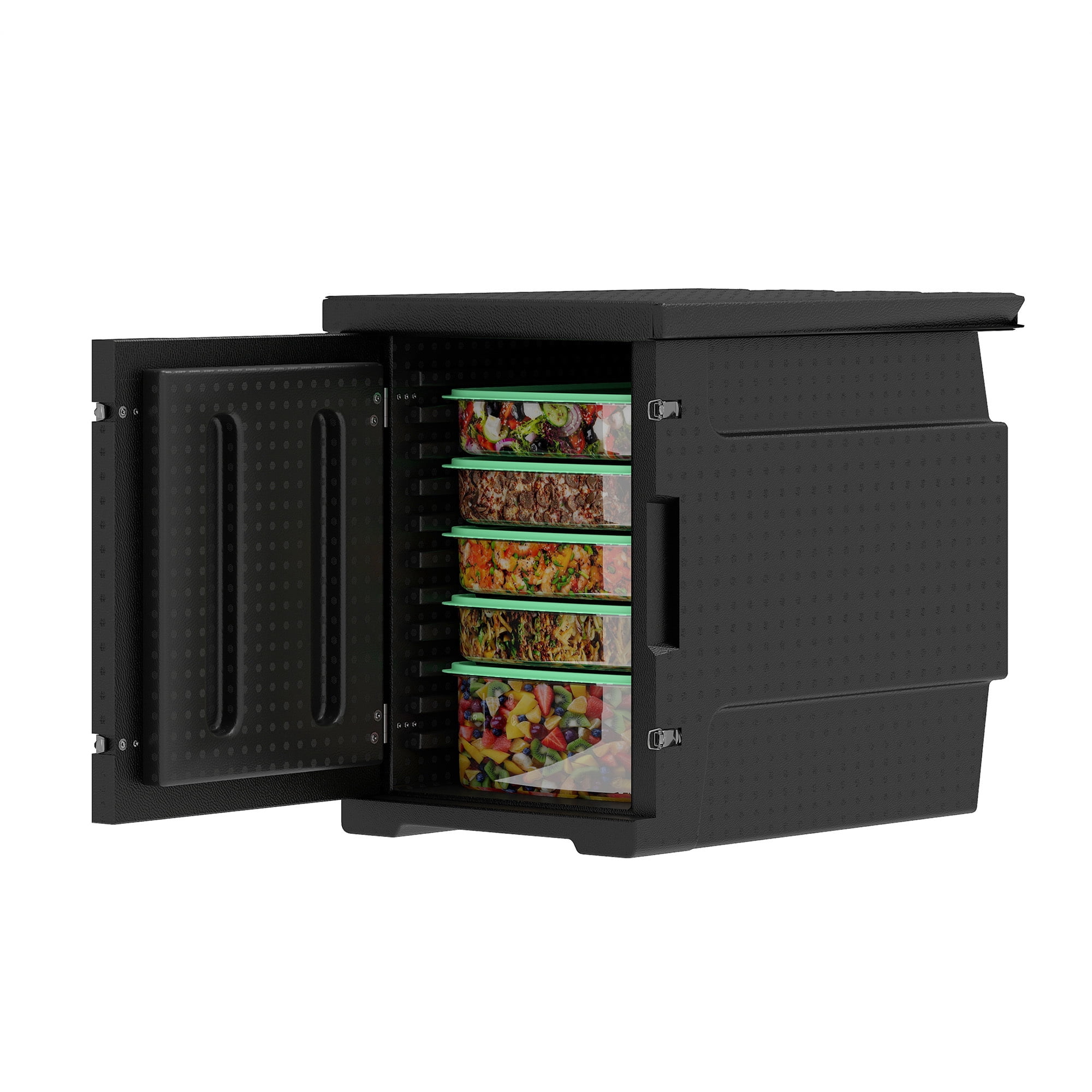 Uforic 95 Qt EPP Insulated Food Pan Carrier, Lightweight High-Strength Catering Hot Box with Stainless Steel Pan, Food Warmer Fits 6 Full-Size Pans for Restaurants & Family Gatherings