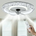 thumbnail image 1 of Uforic Ceiling Fan with Lights, App Control and Timer, Ultra-Quiet 6-Speed Operation, Modern Flush Mount Design for Year-Round Comfort, Perfect for Bedroom, Living Room, Kitchen - Crystal White, 1 of 5