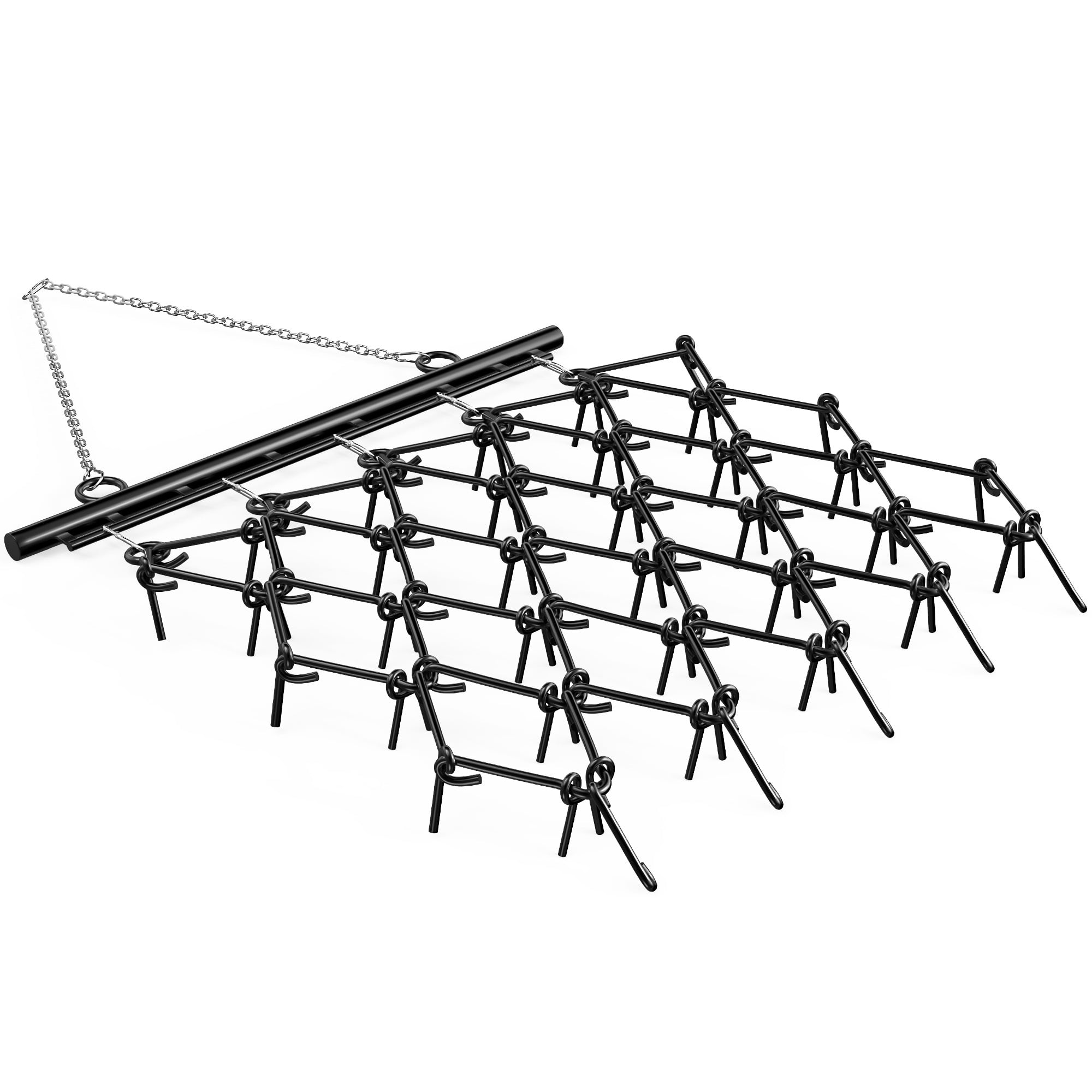 Uforic Chain Drag Harrow, 5'W x 4.5'L with 1/2'' Tines, ATV & UTV Lawn Tractor Ground Prep Attachment