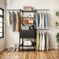 thumbnail image 1 of Uforic Closet System,Clothes Rack with 3 Drawers, Heavy Duty Garment Rack for Cloakroom Bedroom, Black, 1 of 8