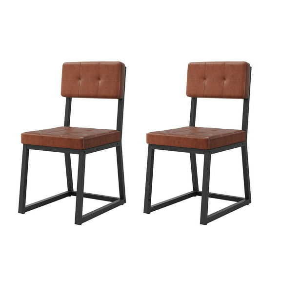 Uforic Dining Chairs Set of 2, Upholstered Modern Kitchen Chair with Metal Frame for Dining Living Room