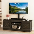 thumbnail image 1 of Uforic Farmhouse TV Stand with Mount for 60/65/70 inch TVs, Entertainment Center, Height Adjustable, Walnut, 1 of 6