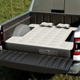 thumbnail image 1 of Uforic Inflatable Truck Air Mattress for Short Bed Pickups, Camping Car Bed with Pump, Pillows, Carry Bag & Patch Kit, Fits Full-Size Trucks (Black + Gray), 1 of 8
