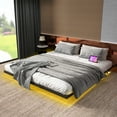 thumbnail image 2 of RIDFY Floating Bed Frame Queen With LED Lights, Heavy Duty 2 of 10