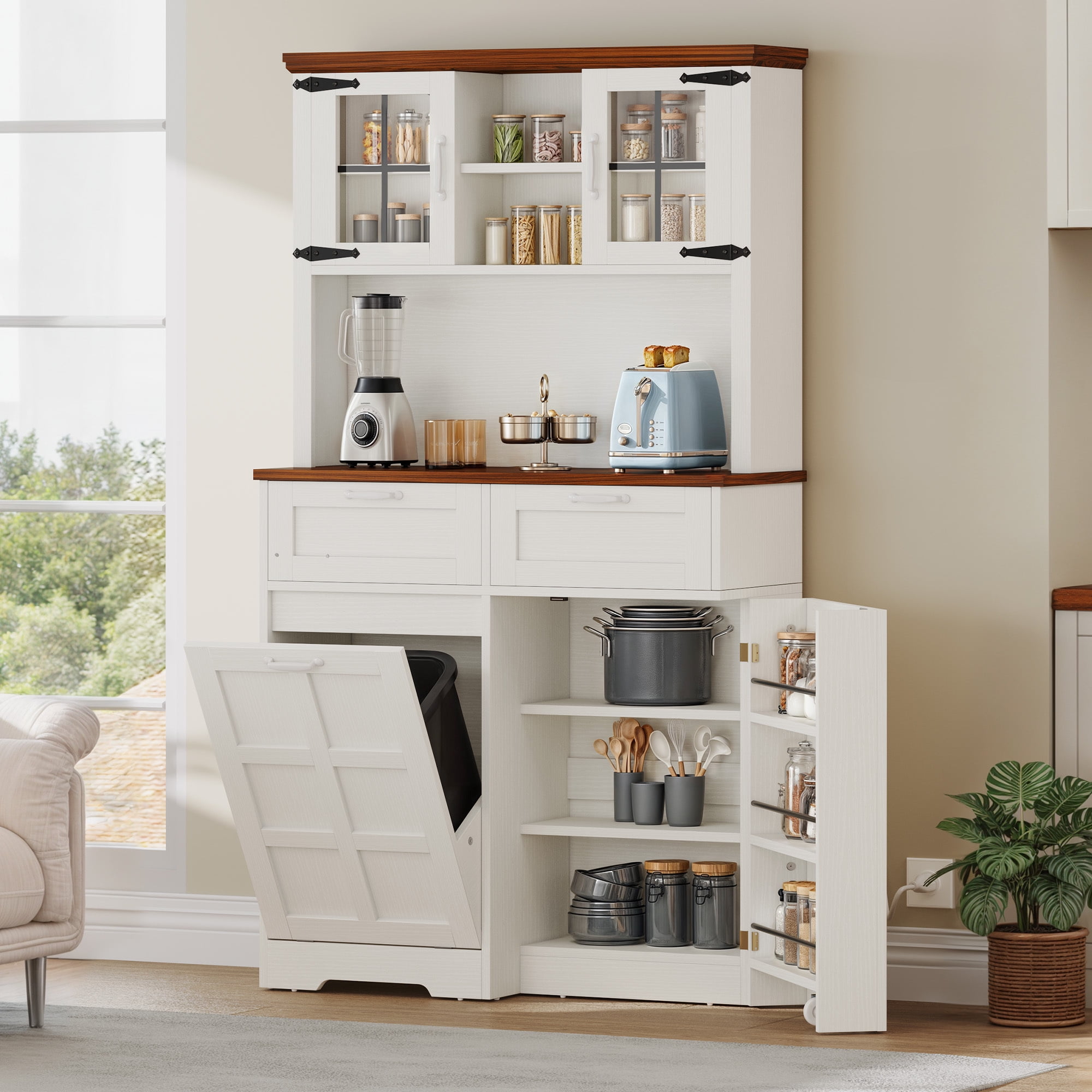Uforic Farmhouse Kitchen Pantry Stora...