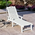 thumbnail image 1 of Uforic Outdoor Chaise Lounge Chair, Wide Armrest and Adjustable Backrest, Waterproof Resin Patio Lounger, 1 of 7