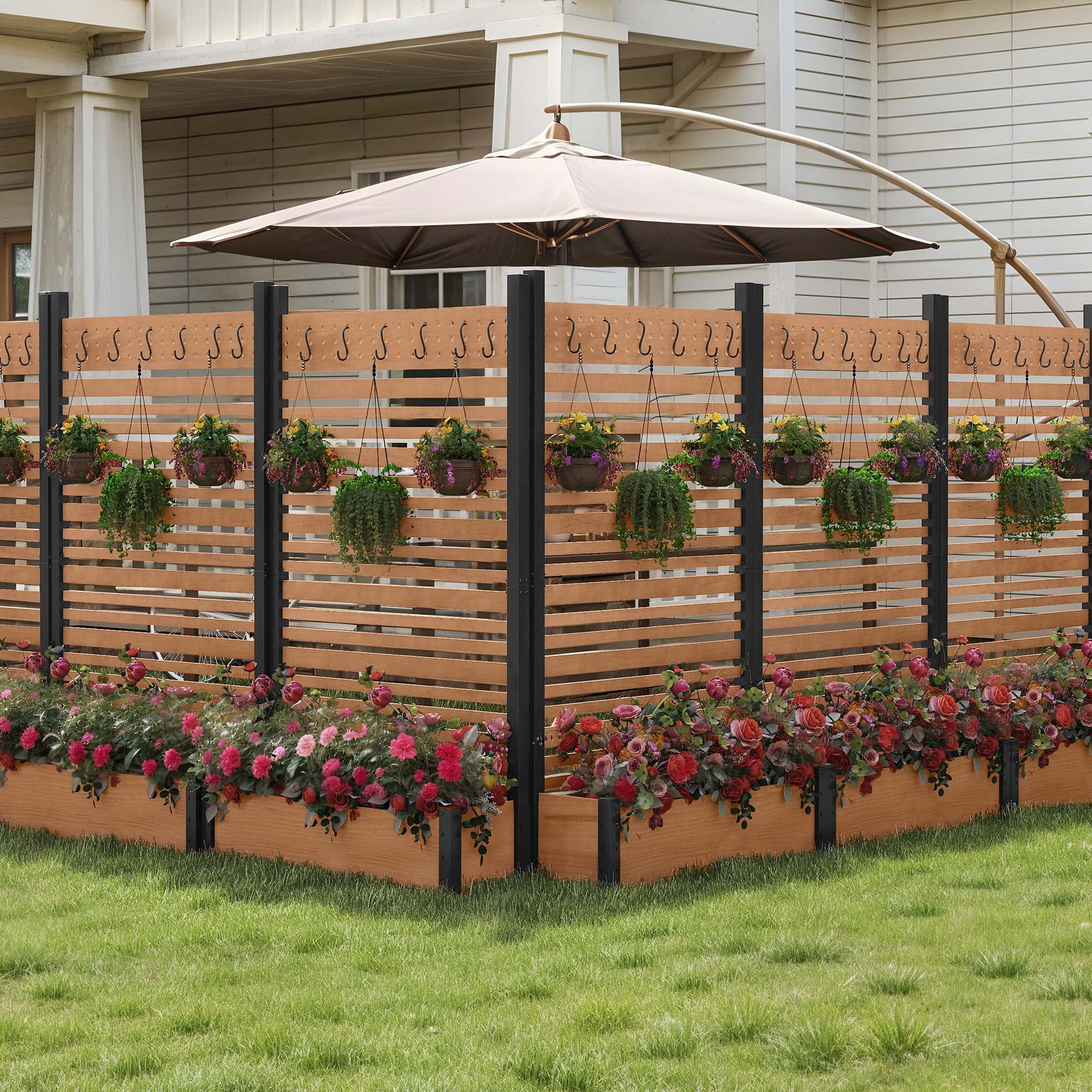 Uforic Outdoor Privacy Screen Planter...