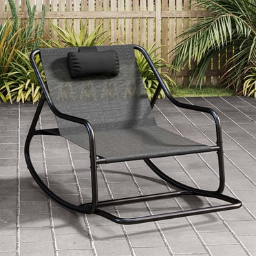 ECOPATIO Outdoor Rockers Set, Wicker Patio Furniture with Cushions for ...