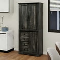 thumbnail image 1 of Uforic Pantry Storage Cabinet with Doors & Drawers, Kitchen Cabinet with Shelves, Dark Oak, 1 of 8
