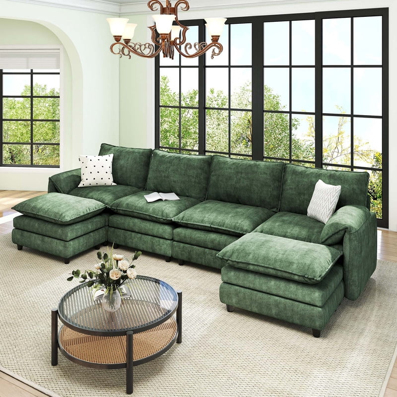 Uforic Sectional Sofa with Ottoman, 142