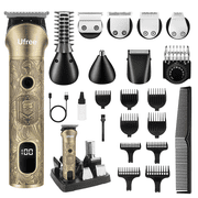 Ufree Beard Trimmer for Men, Electric Razor Shaver, Cordless Hair Clipper Shaving Kit for Mustache Body Nose Ear Hair Facial, Adjustable Beard Grooming Kit Birt
