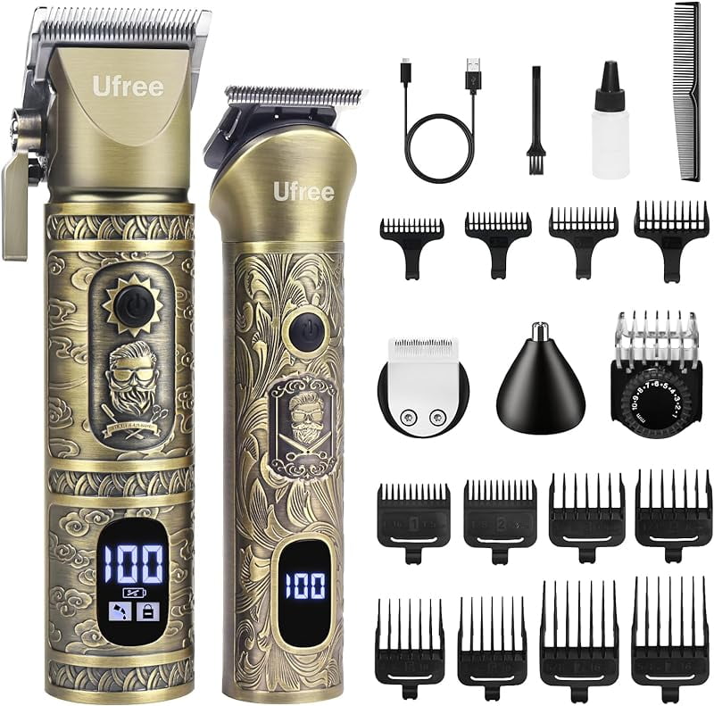 Ufree Professional Hair Clippers for Men, 3 in 1 Mens Beard Trimmer ...