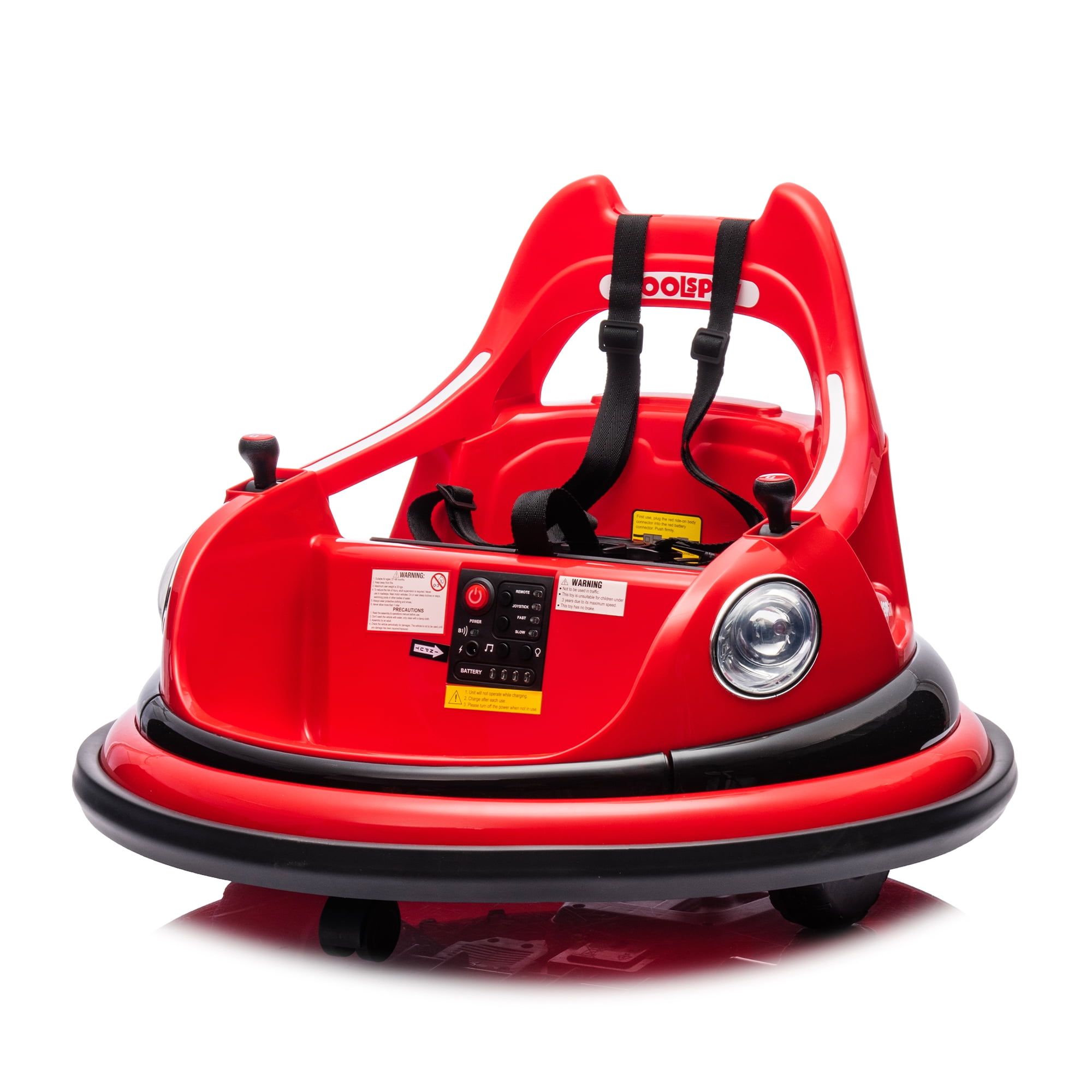 Ufurpie 12V Ride On Electric Bumper Car for 3-8 Years Old Toddlers,360 ...