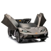 Ufurpie 12V7A Ride on Car for Kids，Licensed KTM X-BOW GTX,2.4G W/Parents Remote Control,Electric Car with USB,MP3,Bluetooth,LED Light,Gray