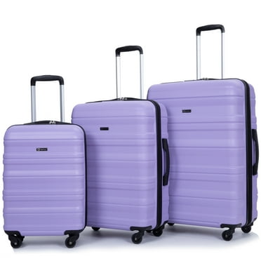 Cantor Ultra Lightweight Softside Luggage with Spinner Wheels,Grey, Set ...