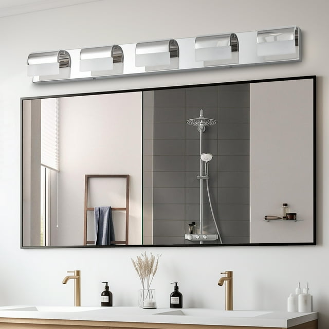 Ufurpie 5-Light Bathroom Vanity Lighting, LED Vanity Lights Over Mirror ...