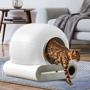 Ufurpie Self-Cleaning Litter Box,Automatic Litter Box Self Cleaning for Multi Cat,65L Smart Litter Box with Mat & Garbage Bag,APP Control,Odor Removal,Multiple Cleaning Modes