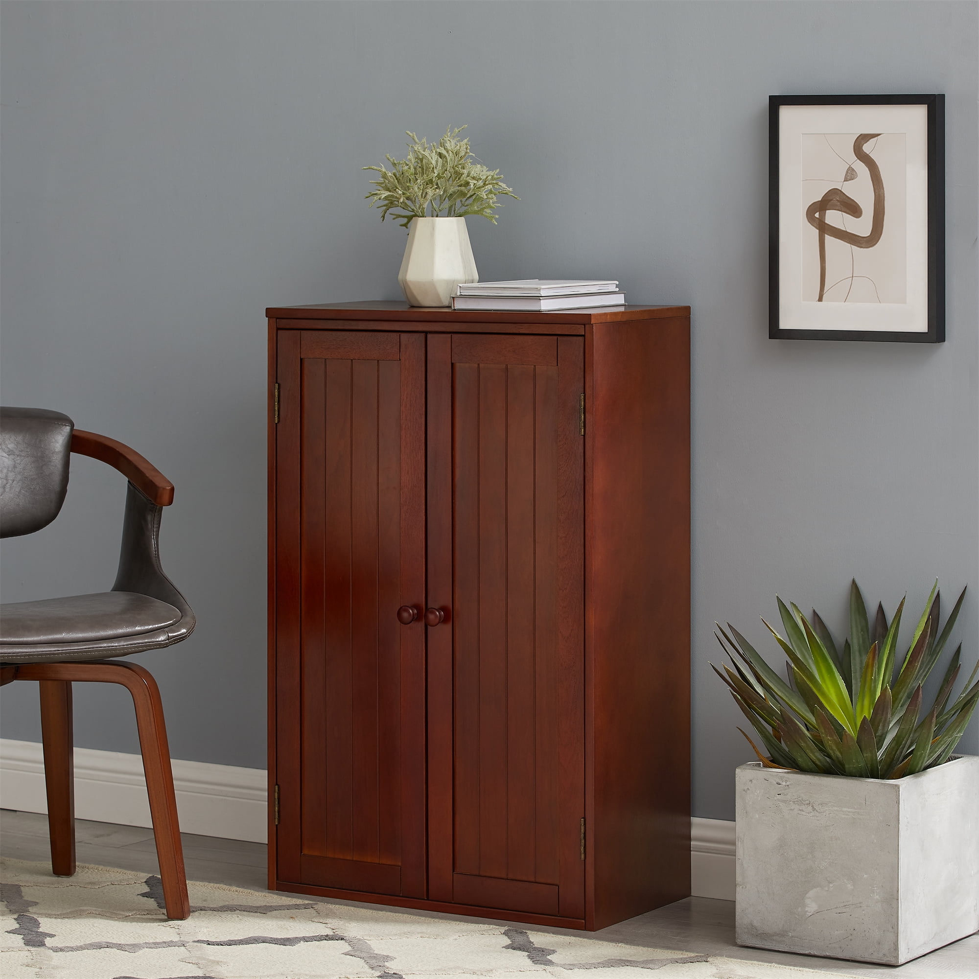 Ufurpie Bathroom Storage Cabinet,Freestanding Wooden Floor Cabinet with ...