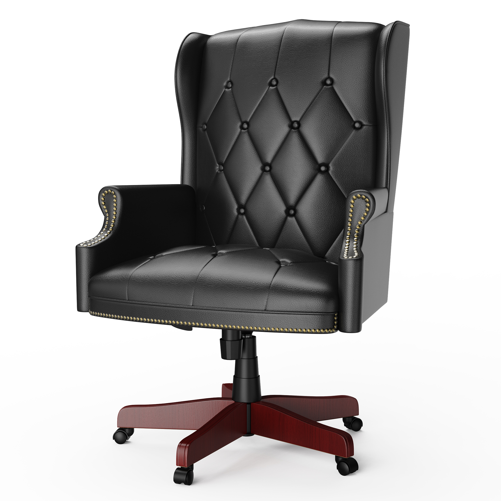 Ufurpie Ergonomic PU Leather Home Office Chair with High Back