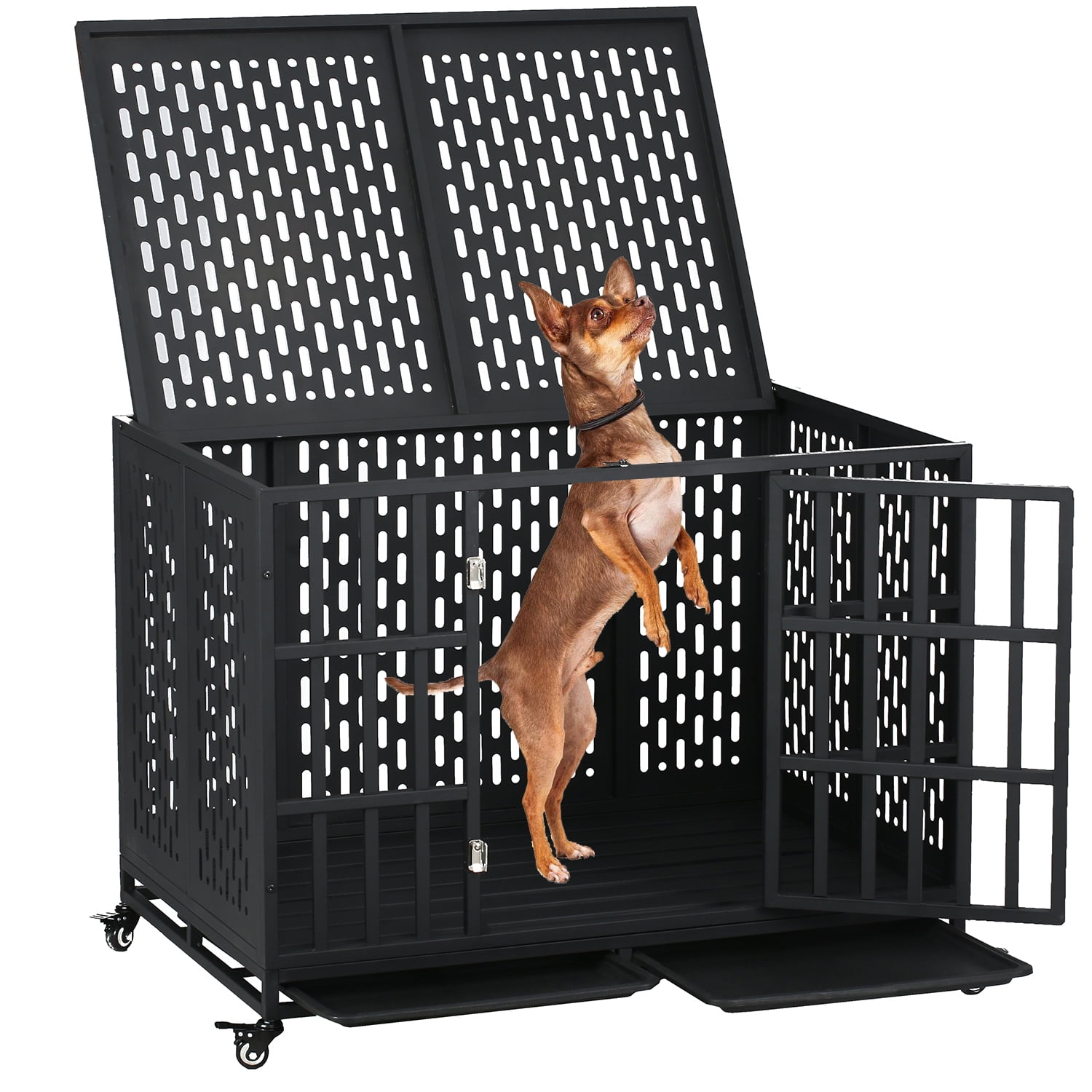 Cage Kennel Impact Dog Crate High Anxiety Ufyerutg 44