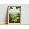 thumbnail image 1 of Uganda Bwindi Impenetrable National Park Poster African Safari Landscape Print Green Mountain Illustration Nature Wall Art Home Decor - Poster Unframed, 1 of 3