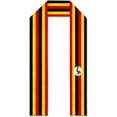 thumbnail image 1 of Uganda Flag Graduation Stole Graduate Shawl Sash Scraf Gift For Abroad Student International Study (Square), 1 of 6