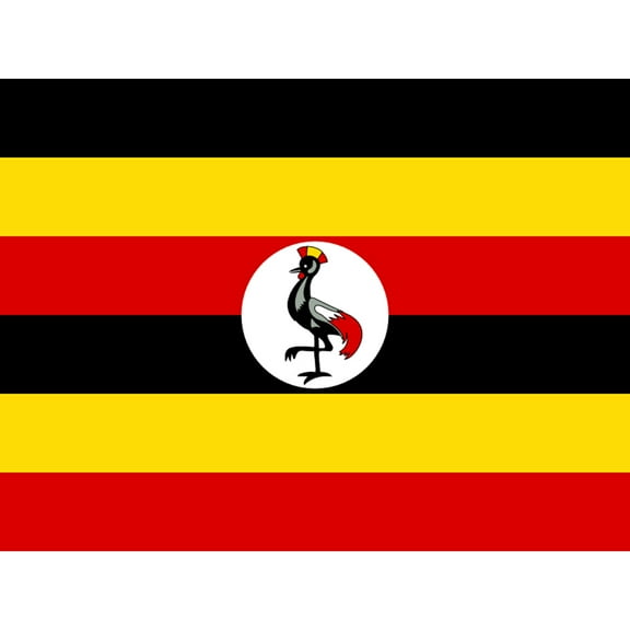 Uganda National Flag Patriotic Vexillology World Flags Country Region Poster Extra Large XL Wall Art Print
