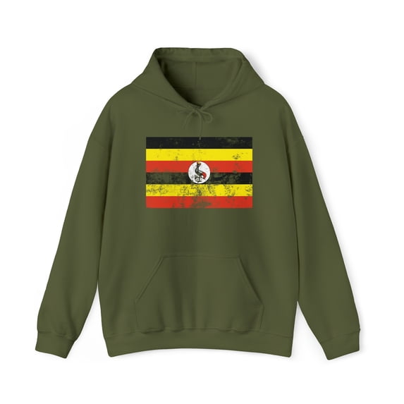 Uganda Ugandan Pride Flag Hoodie, Gifts, Hooded Sweatshirt