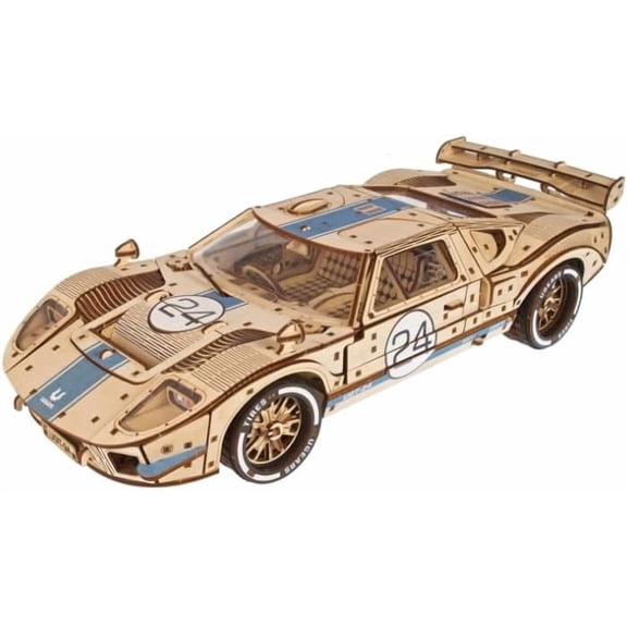 Ugears UGT-24 Endurance Racer, 3D Puzzle, 3.5-inch Height, Brown