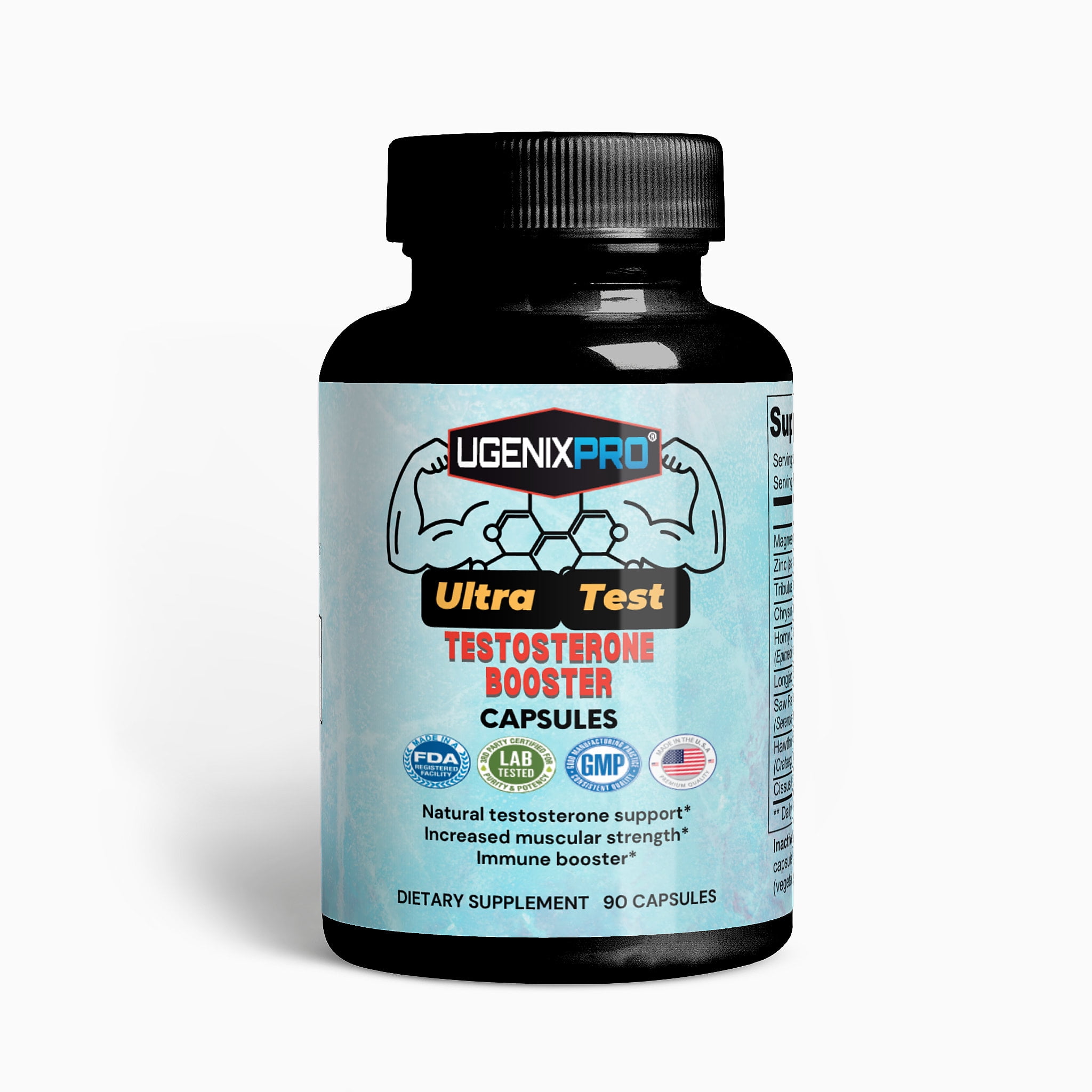 UgenixPRO® Testosterone Booster 90 Ct. Potent & Natural Herbal Pills