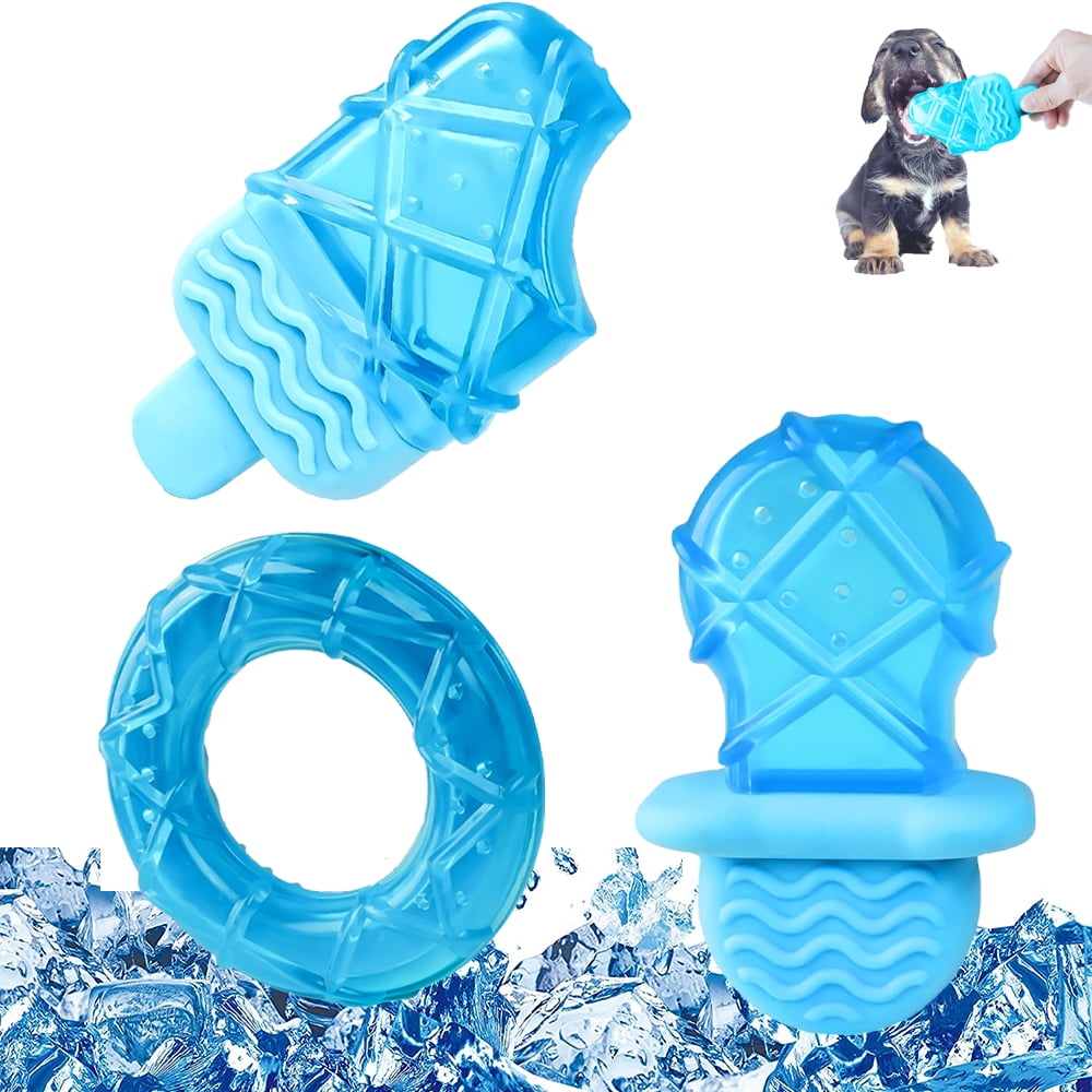 Ugerlov 3PCS Pet Teether Cooling Chew Toys, Freezable Teething Toy