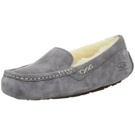 Ugg Australia Womens Ansley Faux Fur Closed Toe, Light Grey, Size 6.0