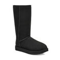 thumbnail image 1 of Ugg Australia Womens Classic Tall Ii Fabric Closed Toe Mid-Calf, Black, Size 5.0, 1 of 6